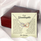 To My Granddaughter, Interlocking Heart Necklace