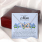 To My Dearest Mom on My Wedding Day, Interlocking Heart Necklace