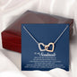To My Soulmate, Interlocking Heart Necklace