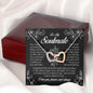 To My Soulmate, Interlocking Heart Necklace