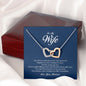 To My Wife, Interlocking Heart Necklace