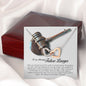 Future Lawyer Gift, Interlocking Heart Necklace