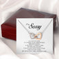 I'm Sorry Gift, Interlocking Heart Necklace