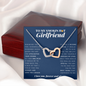 Interlocking Heart Necklace | To My Smokin Hot Girlfriend | Girlfriend Gift | Girlfriend Jewelry | Girlfriend Anniversary Gift | Christmas Gift Idea