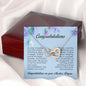 Congratulations on Your Master's Degree , Interlocking Heart Necklace