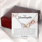 To My Beautiful Granddaughter, Interlocking Heart Necklace