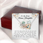 To My Lovely Bonus Daughter, Interlocking Heart Necklace