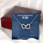 Interlocking Heart Necklace | To My Smokin Hot Wife | Wife Gift | Wife Jewelry | Wife Anniversary Gift | Wife Christmas Gift Idea