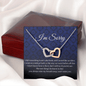 Cusotm Order 2 Interlocking Heart Necklace