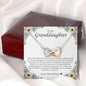 To My Granddaughter, Interlocking Heart Necklace