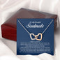 To My Soulmate, Interlocking Heart Necklace