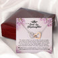 To My Badass Stepdaughter, Interlocking Heart Necklace