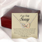 I am Truly Sorry, Interlocking Heart Necklace