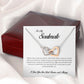 To My Soulmate, Interlocking Heart Necklace