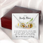 To My Lovely Niece, Interlocking Heart Necklace