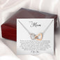 To my Mom, Interlocking Heart Necklace