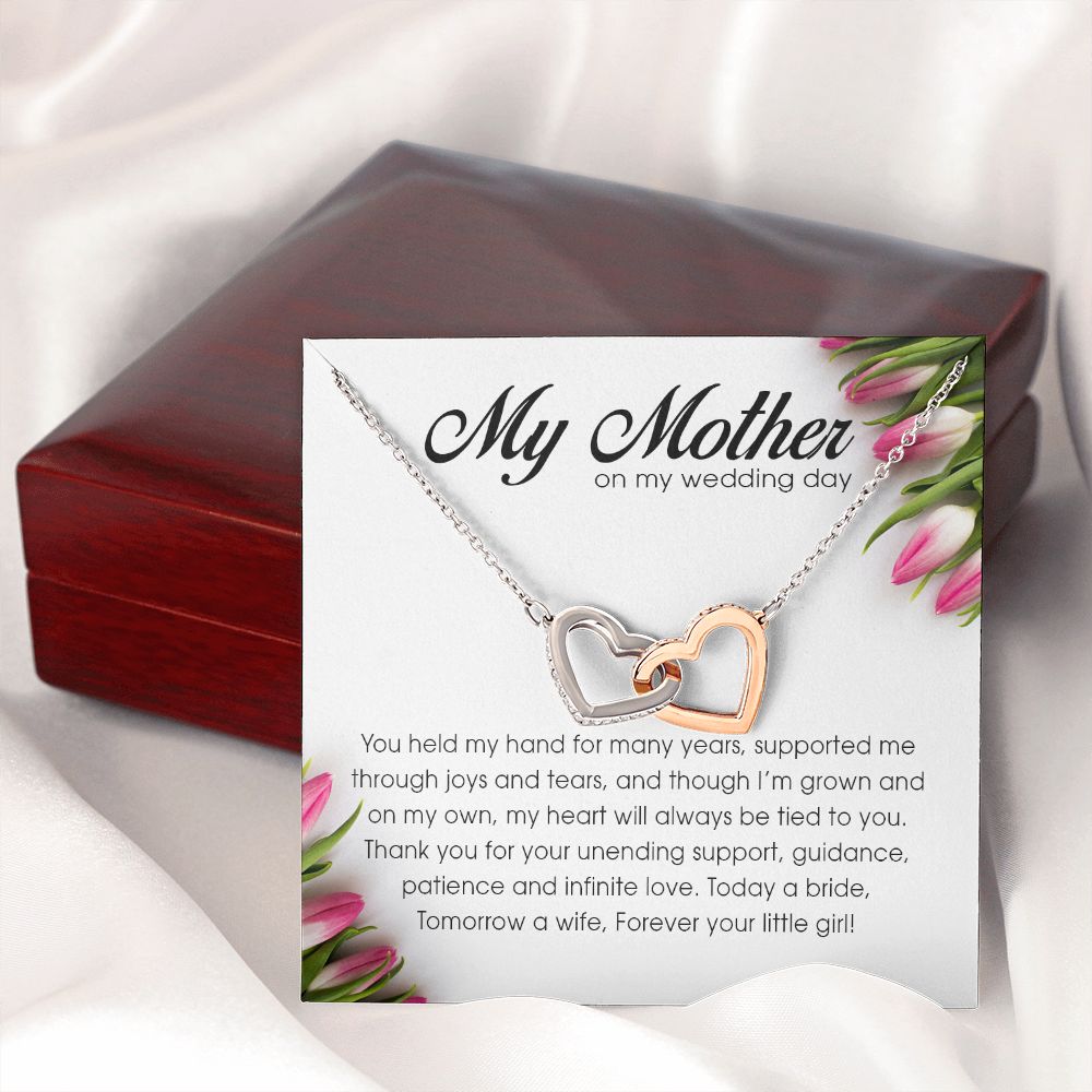 My Mother on My Wedding Day, Interlocking Heart Necklace