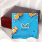 Soon to be Grandma Gift, Interlocking Heart Necklace