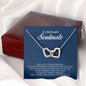 To My Soulmate, Interlocking Heart Necklace