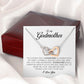 To My Godmother, Interlocking Heart Necklace