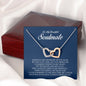 To My Soulmate, Interlocking Heart Necklace