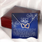 To My Beautiful Soulmate, Interlocking Heart Necklace