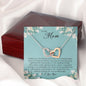 To my Mom, Interlocking Heart Necklace