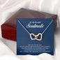 To My Soulmate, Interlocking Heart Necklace