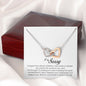 I'm Sorry Gift, Interlocking Heart Necklace