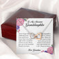 To My Awesome Granddaughter, Interlocking Heart Necklace