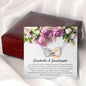 Grandmother & granddaughter v2-02 Interlocking Heart Necklace