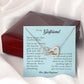 To My Girlfriend, Interlocking Heart Necklace