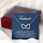 To My Soulmate, Interlocking Heart Necklace