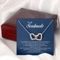 To My Soulmate, Interlocking Heart Necklace