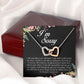 I'm Sorry, Interlocking Heart Necklace