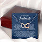 To My Soulmate, Interlocking Heart Necklace