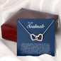 To My Soulmate, Interlocking Heart Necklace