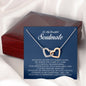 To My Soulmate, Interlocking Heart Necklace