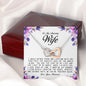To My Amazing Wife, Interlocking Heart Necklace
