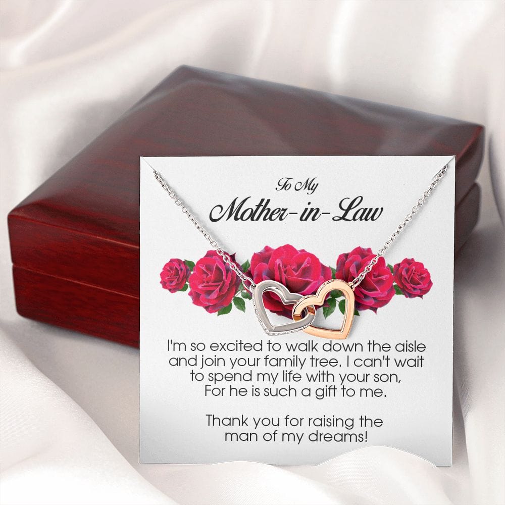To My Mother In Law, Interlocking Heart Necklace