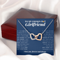 Interlocking Heart Necklace | To My Smokin Hot Girlfriend | Girlfriend Gift | Girlfriend Jewelry | Girlfriend Anniversary Gift | Best Christmas Gift Idea