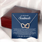 To My Soulmate, Interlocking Heart Necklace