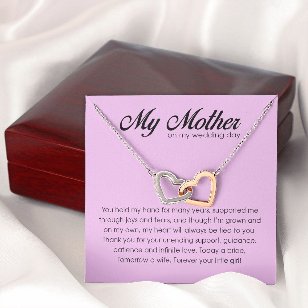 My Mother on My Wedding Day, Interlocking Heart Necklace