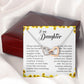 To My Daughter, Interlocking Heart Necklace