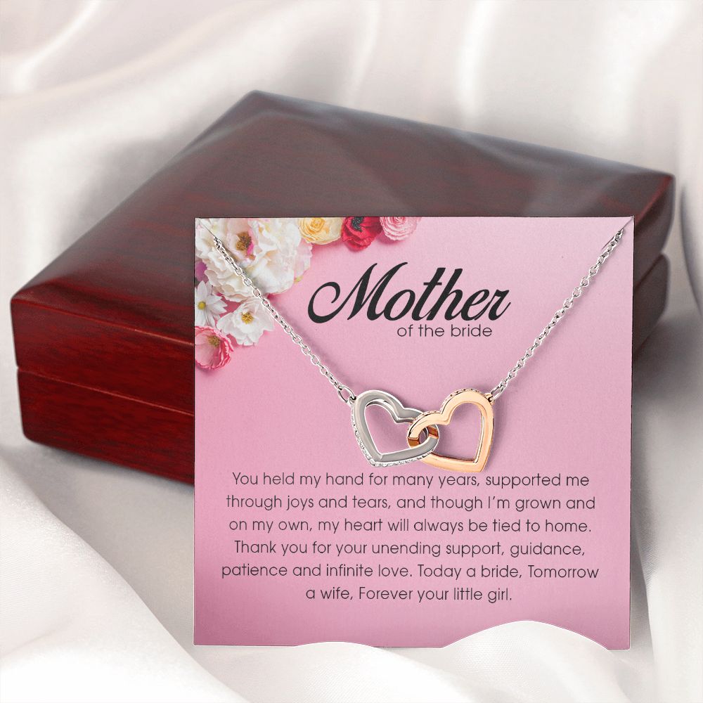 Mother of the Bride, Interlocking Heart Necklace