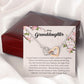 To My Granddaughter, Interlocking Heart Necklace