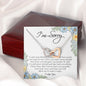 Apology Gift for Her, Interlocking Heart Necklace