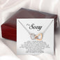 I'm Sorry Gift, Interlocking Heart Necklace