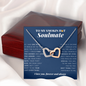 Interlocking Heart Necklace | To My Smokin Hot Soulmate | Soulmate Gift | Soulmate Jewelry | Anniversary Gift For Her | Christmas Gift Idea