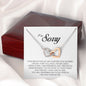 I'm Sorry Gift, Interlocking Heart Necklace